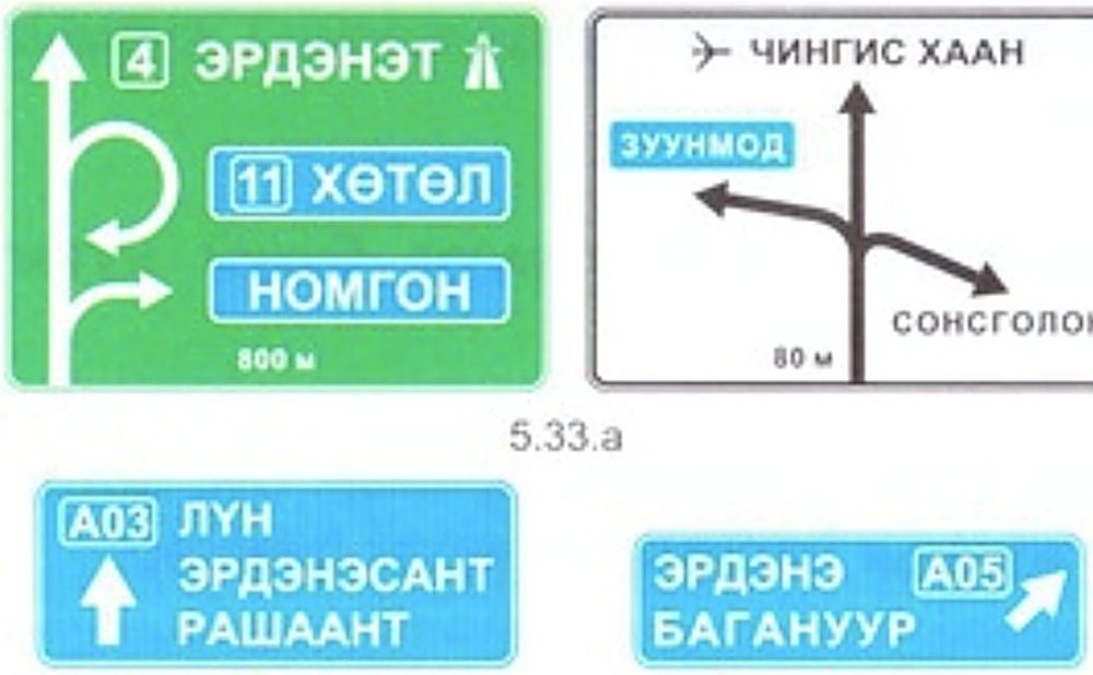 5.33.а, 5.33.б тэмдэг